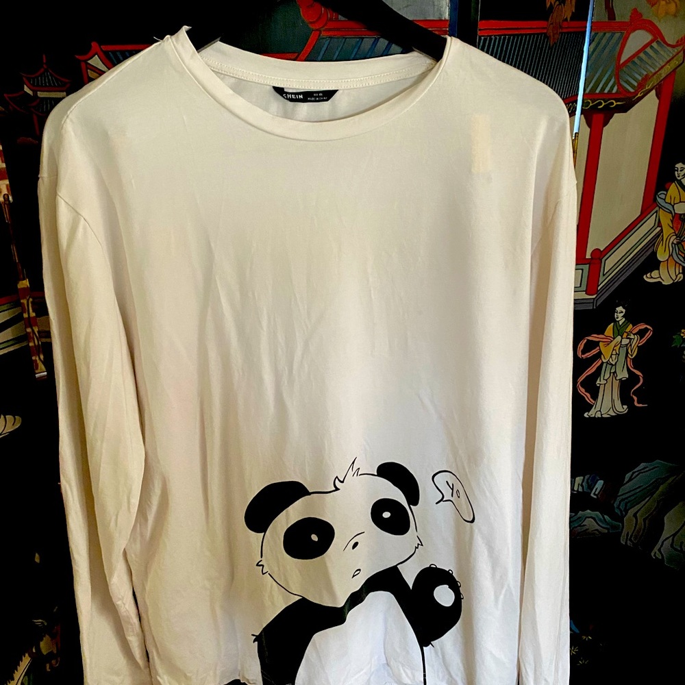 Long sleeve panda shirt